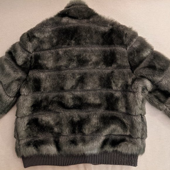 H&M Faux Fur Jacket SZ S - Picture 4 of 6